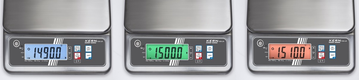 innovativa pesata con valore tolleranza- funzione checkweighing-risultato della pesata-troppo leggero/ok/troppo pesante